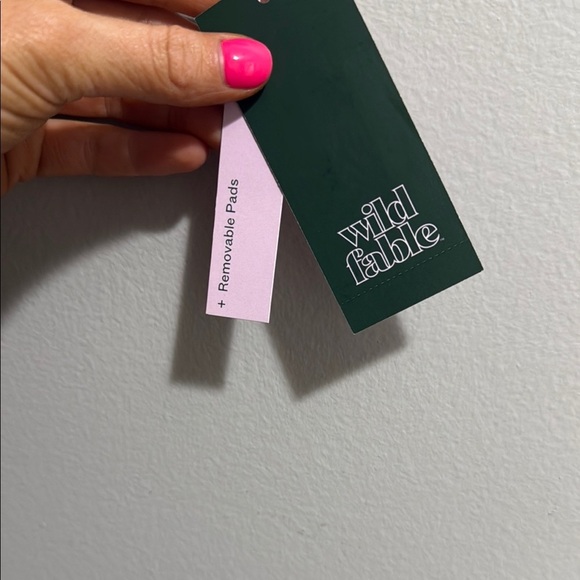 Wild Fable Green Floral Bikini Top NWT - Picture 6 of 8